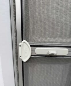 Hymer Aufbautür silber / grau 1731x545mm mit Fliegengitter – Bild 11