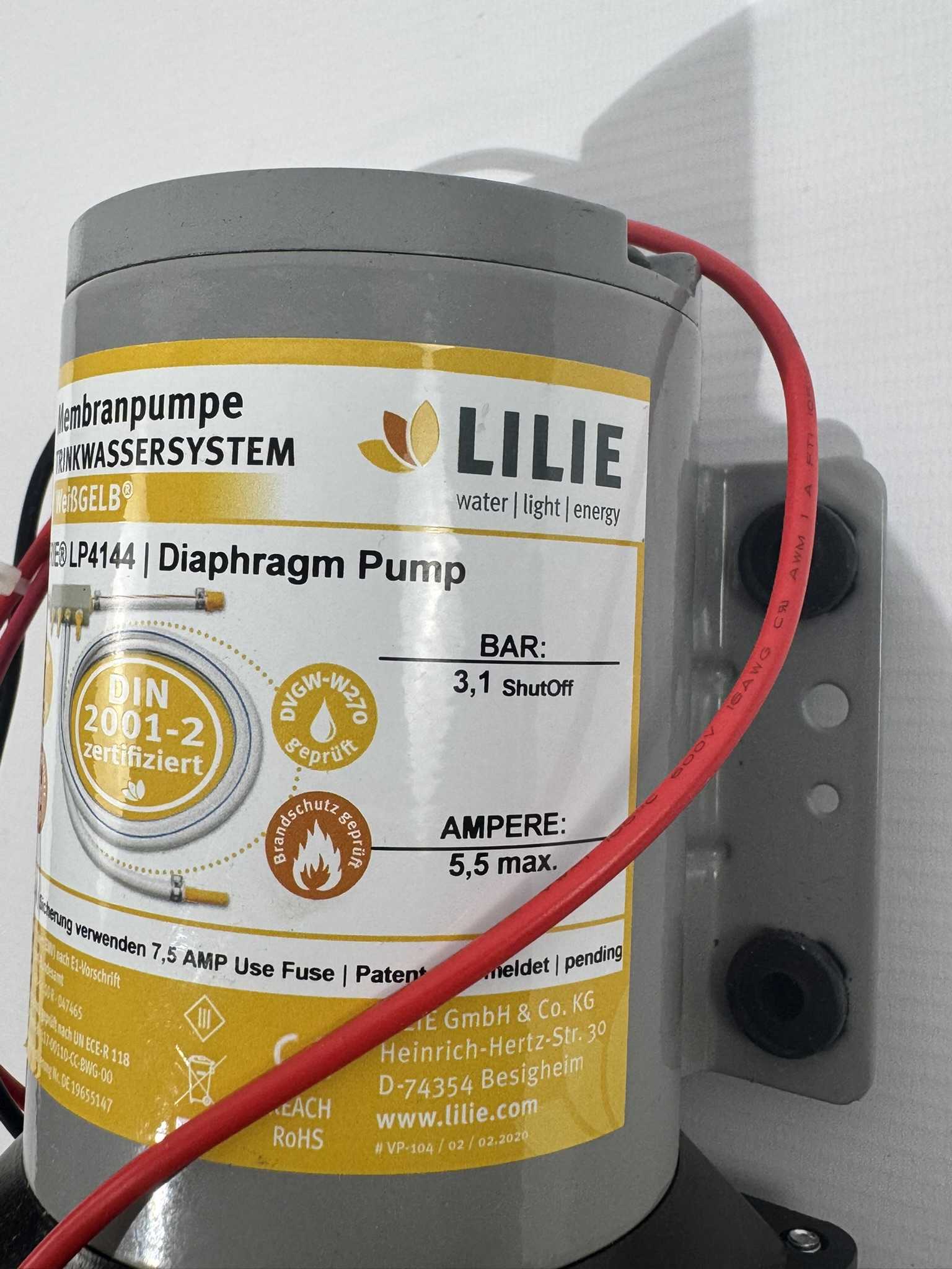 Lilie LP4144 Trinkwasserpumpe 12v – Bild 5