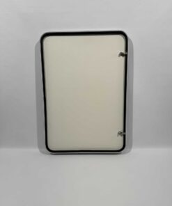Serviceklappe Wohnwagen / Wohnmobil 700x1000mm weiß Hammerschlag – Bild 5