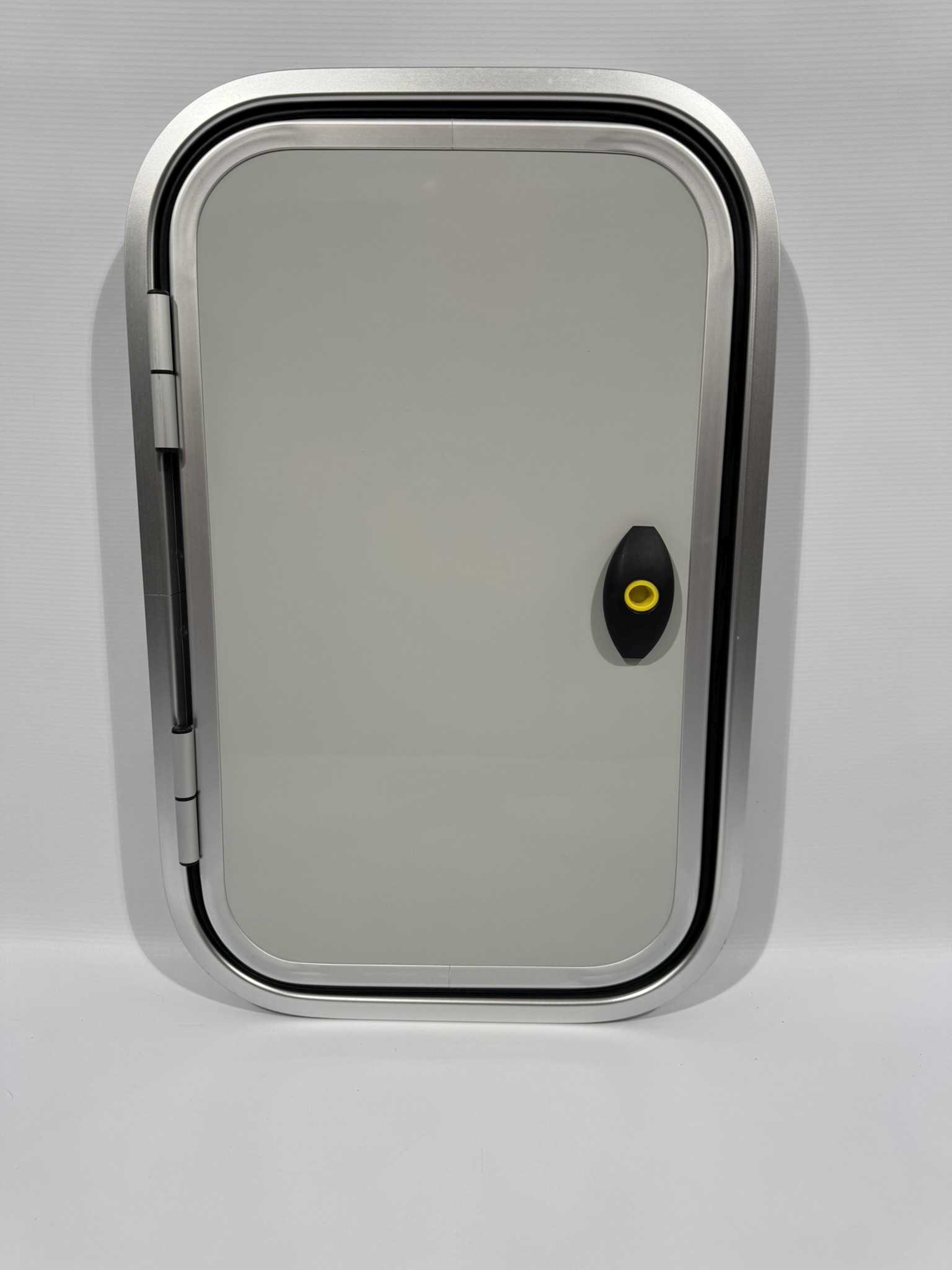 Serviceklappe Wohnwagen / Wohnmobil 550x350mm weiß / silber – Bild 2