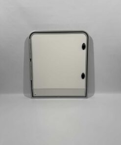 Serviceklappe / Stauraumklappe Wohnwagen / Wohnmobil 750x867mm weiß/grau