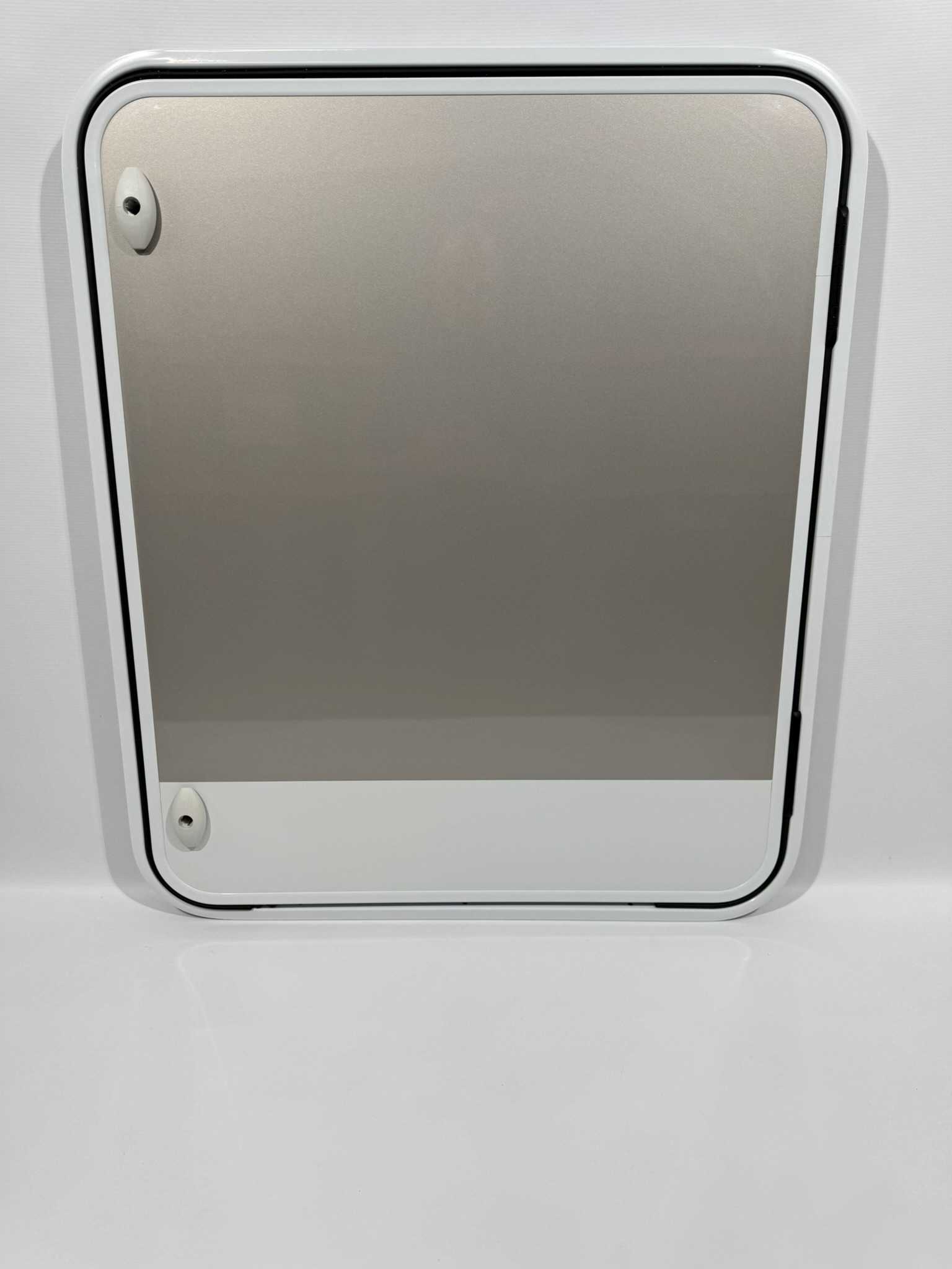 Serviceklappe / Stauraumklappe Wohnwagen / Wohnmobil 800x950mm weiß/silber – Bild 2