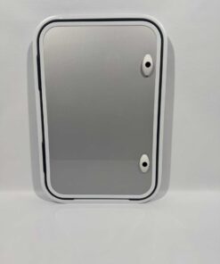 Serviceklappe / Stauraumklappe Wohnwagen / Wohnmobil 500x750mm grau/weiß – Bild 2