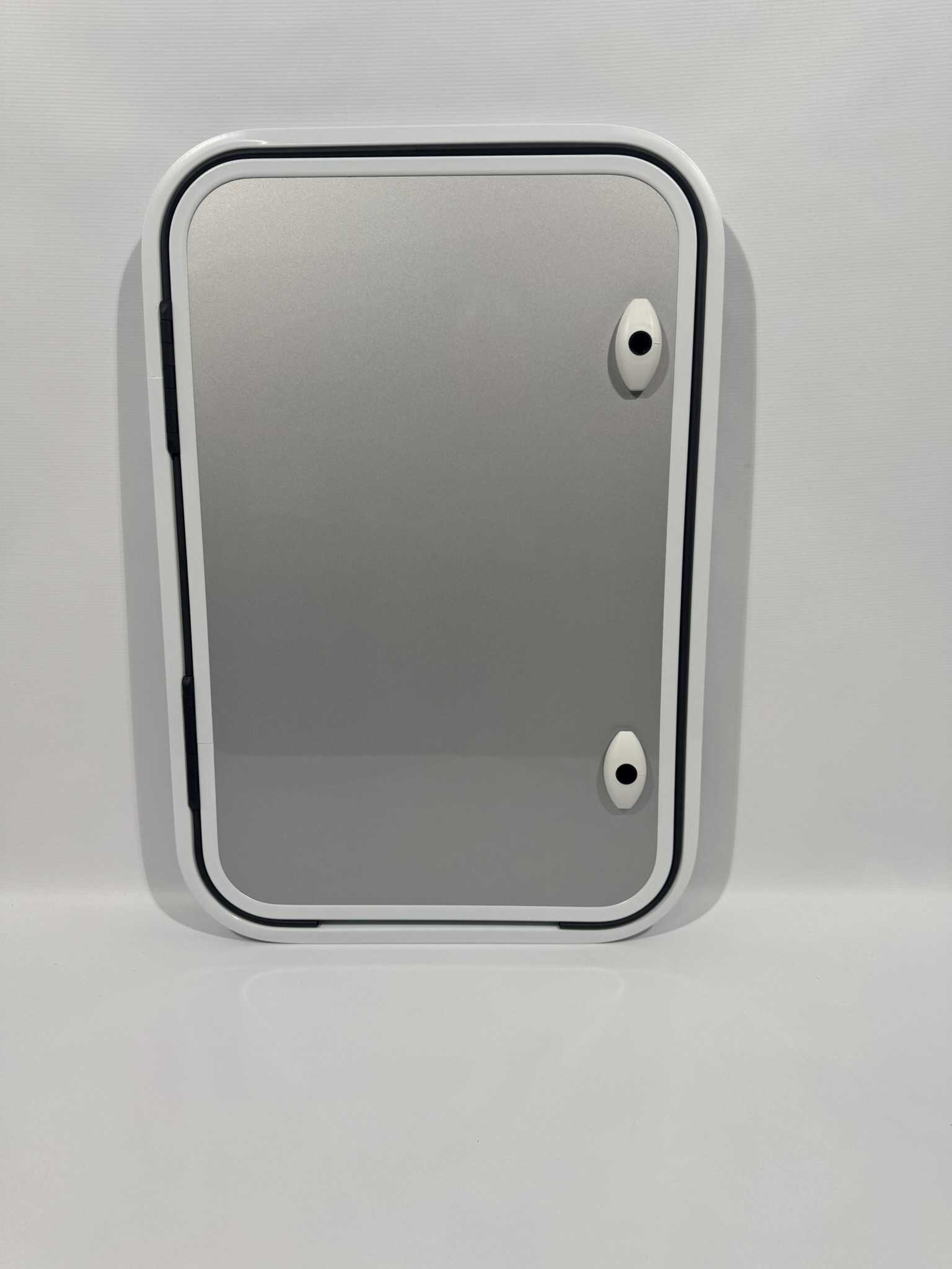 Serviceklappe / Stauraumklappe Wohnwagen / Wohnmobil 500x750mm grau/weiß – Bild 2
