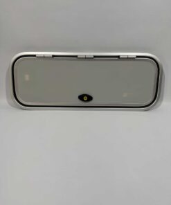 Serviceklappe / Stauraumklappe Wohnwagen / Wohnmobil 799x294mm weiß/silber – Bild 2