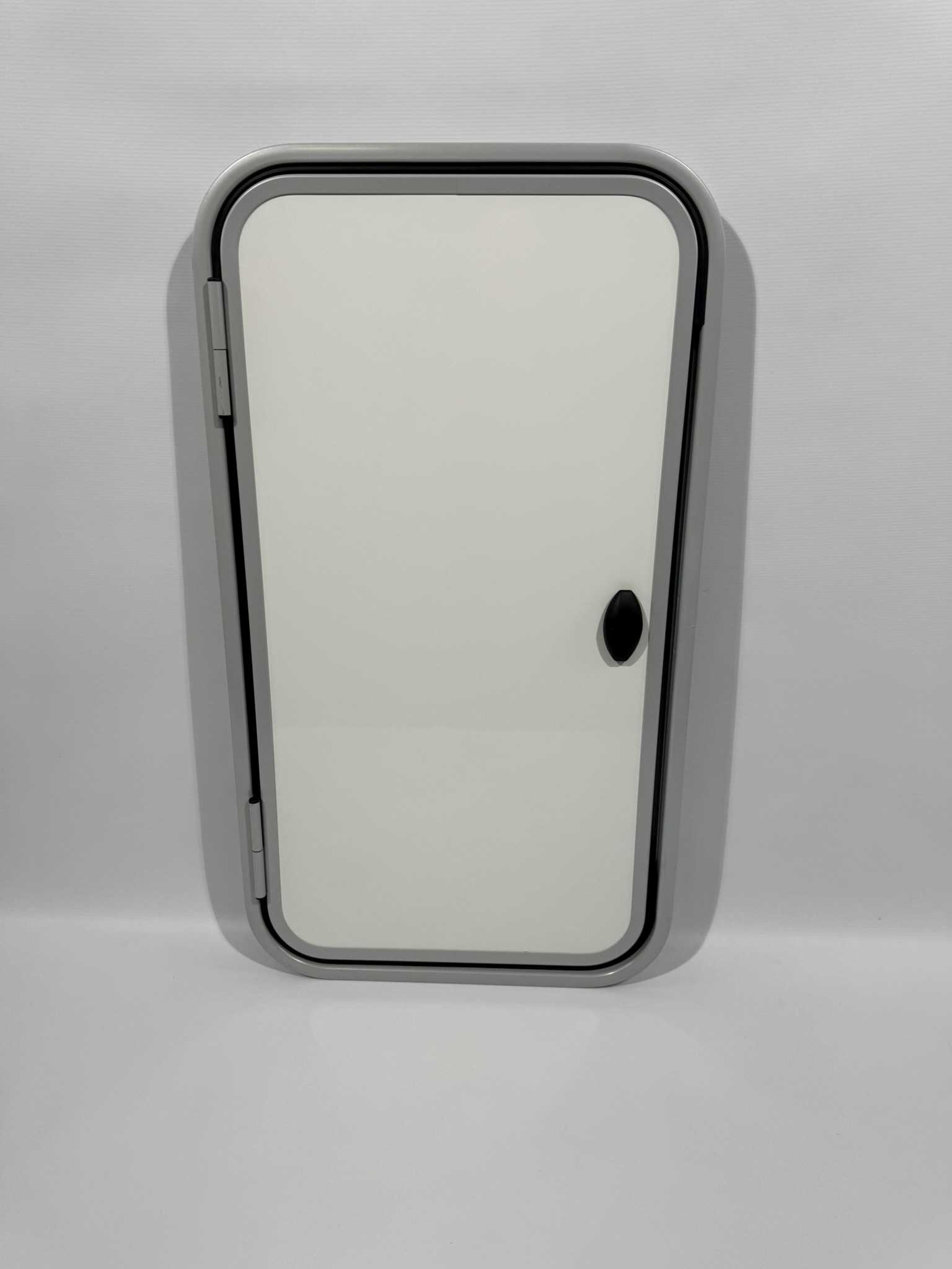 Serviceklappe / Stauraumklappe Wohnwagen / Wohnmobil 885x480mm weiß/grau – Bild 2