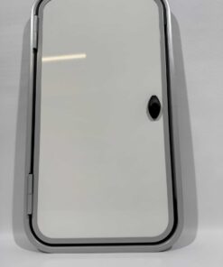 Serviceklappe / Stauraumklappe Wohnwagen / Wohnmobil 885x480mm weiß/grau – Bild 3