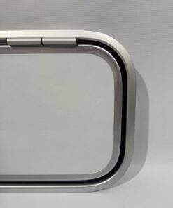 Serviceklappe / Stauraumklappe Wohnwagen / Wohnmobil 900x310mm weiß/silber – Bild 3