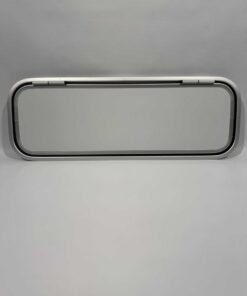 Serviceklappe / Stauraumklappe Wohnwagen / Wohnmobil 900x310mm weiß/silber – Bild 2