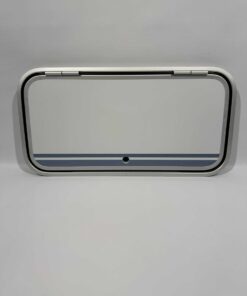 Serviceklappe / Stauraumklappe 800x400mm Wohnwagen / Wohnmobil weiß/silber – Bild 2