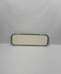 Serviceklappe / Stauraumklappe 900x280mm Wohnwagen / Wohnmobil weiß/silber
