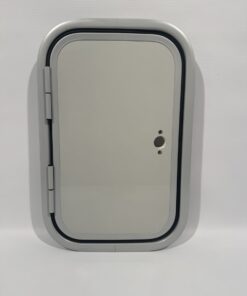 Serviceklappe / Stauraumklappe 549x350mm Wohnwagen / Wohnmobil grau/silber – Bild 2