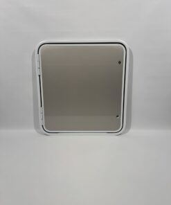 Serviceklappe / Stauraumklappe 800x850mm Wohnwagen / Wohnmobil silber/weiß