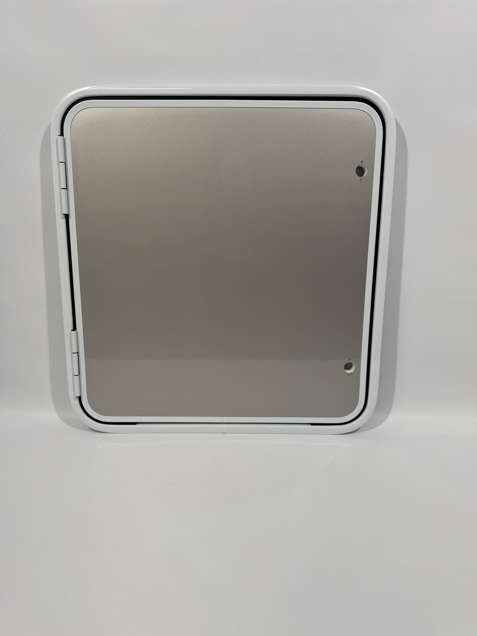 Serviceklappe / Stauraumklappe 800x850mm Wohnwagen / Wohnmobil silber/weiß – Bild 2