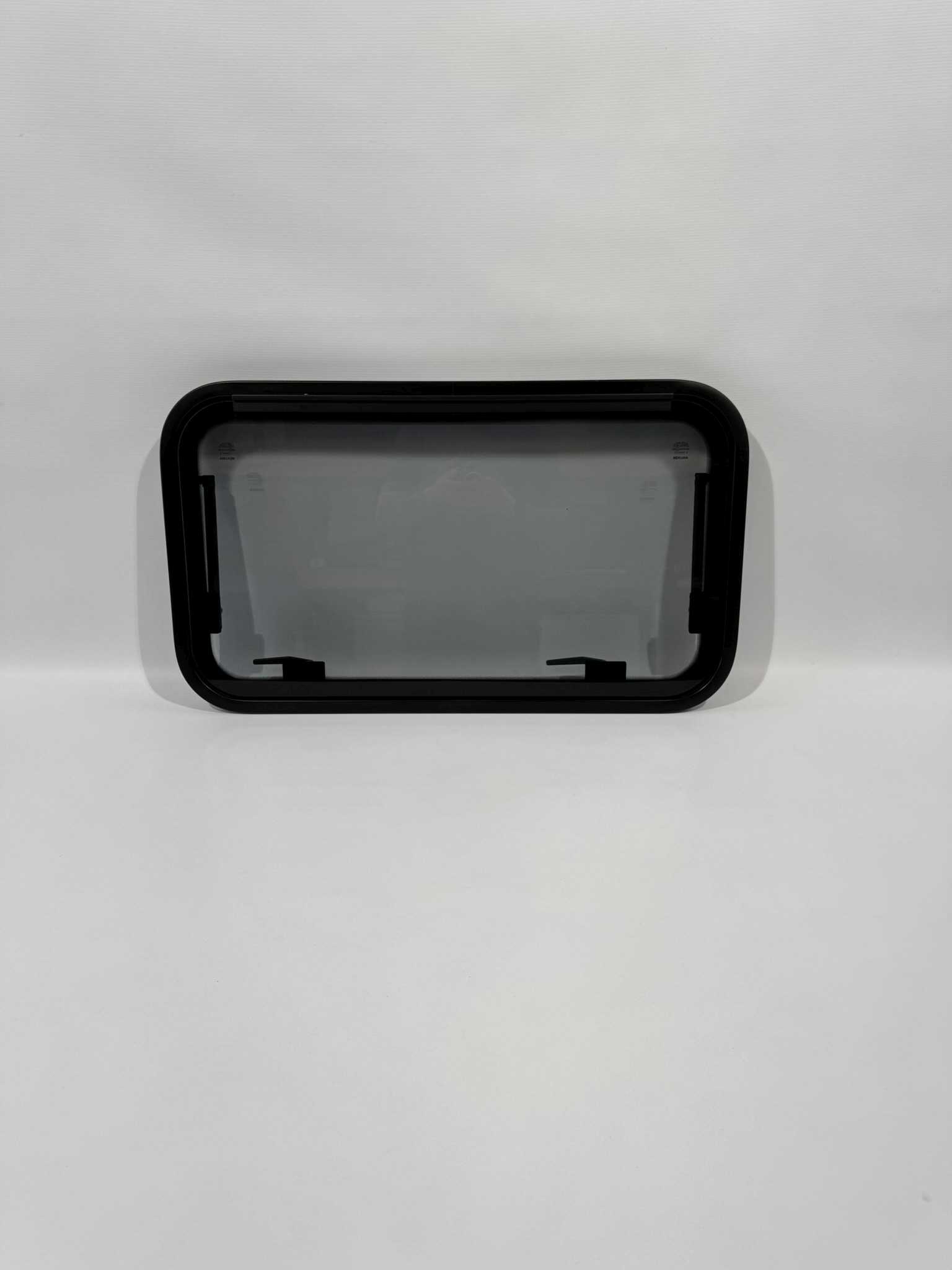 Mekuwa Echtglas Ausstellfenster 800x450mm schwarz