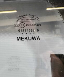 Mekuwa Echtglas Ausstellfenster 800x450mm schwarz – Bild 2