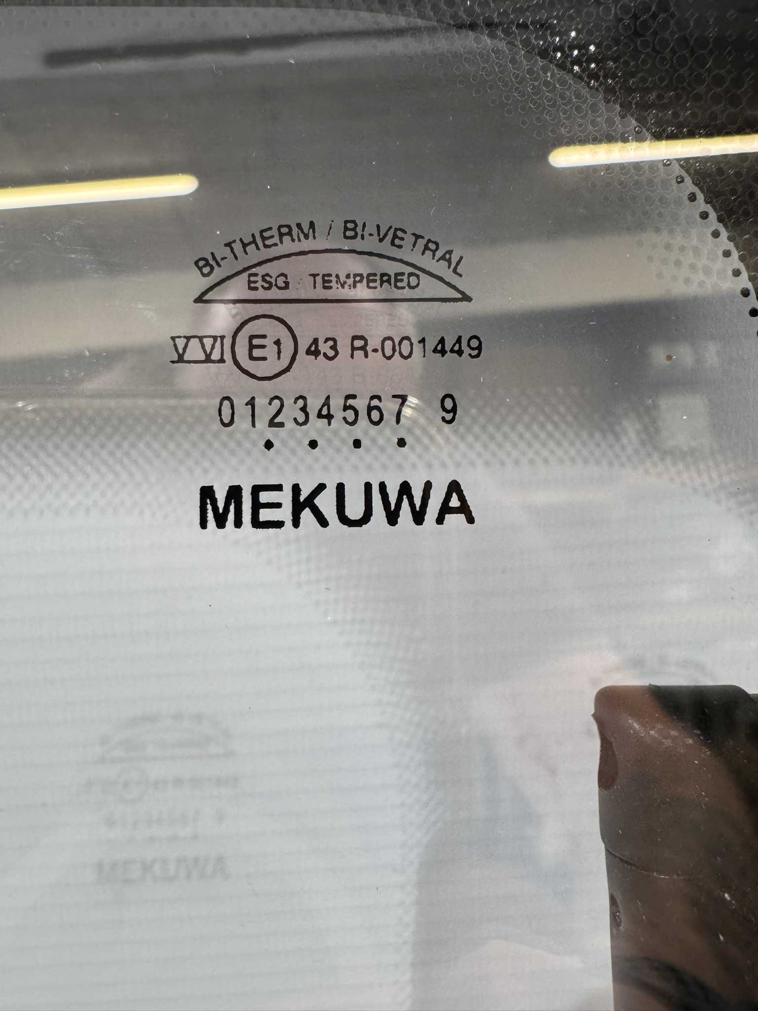 Mekuwa Echtglas Ausstellfenster 800x450mm schwarz – Bild 2