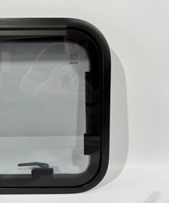 Mekuwa Echtglas Ausstellfenster 800x450mm schwarz – Bild 4