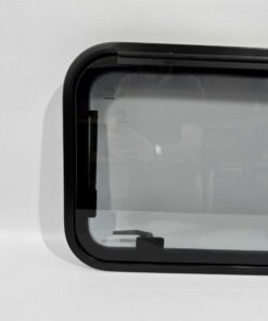 Mekuwa Echtglas Ausstellfenster 800x450mm schwarz – Bild 5