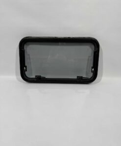 Mekuwa Echtglas Ausstellfenster 800x450mm schwarz – Bild 3