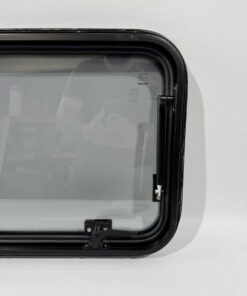 Mekuwa Echtglas Ausstellfenster 800x450mm schwarz – Bild 7