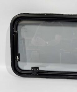 Mekuwa Echtglas Ausstellfenster 800x450mm schwarz – Bild 8