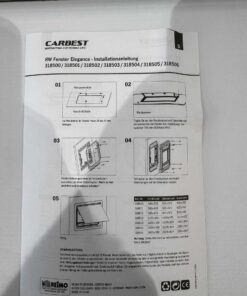 Carbest 318505 Ausstellfenster 1200x500mm schwarz – Bild 12