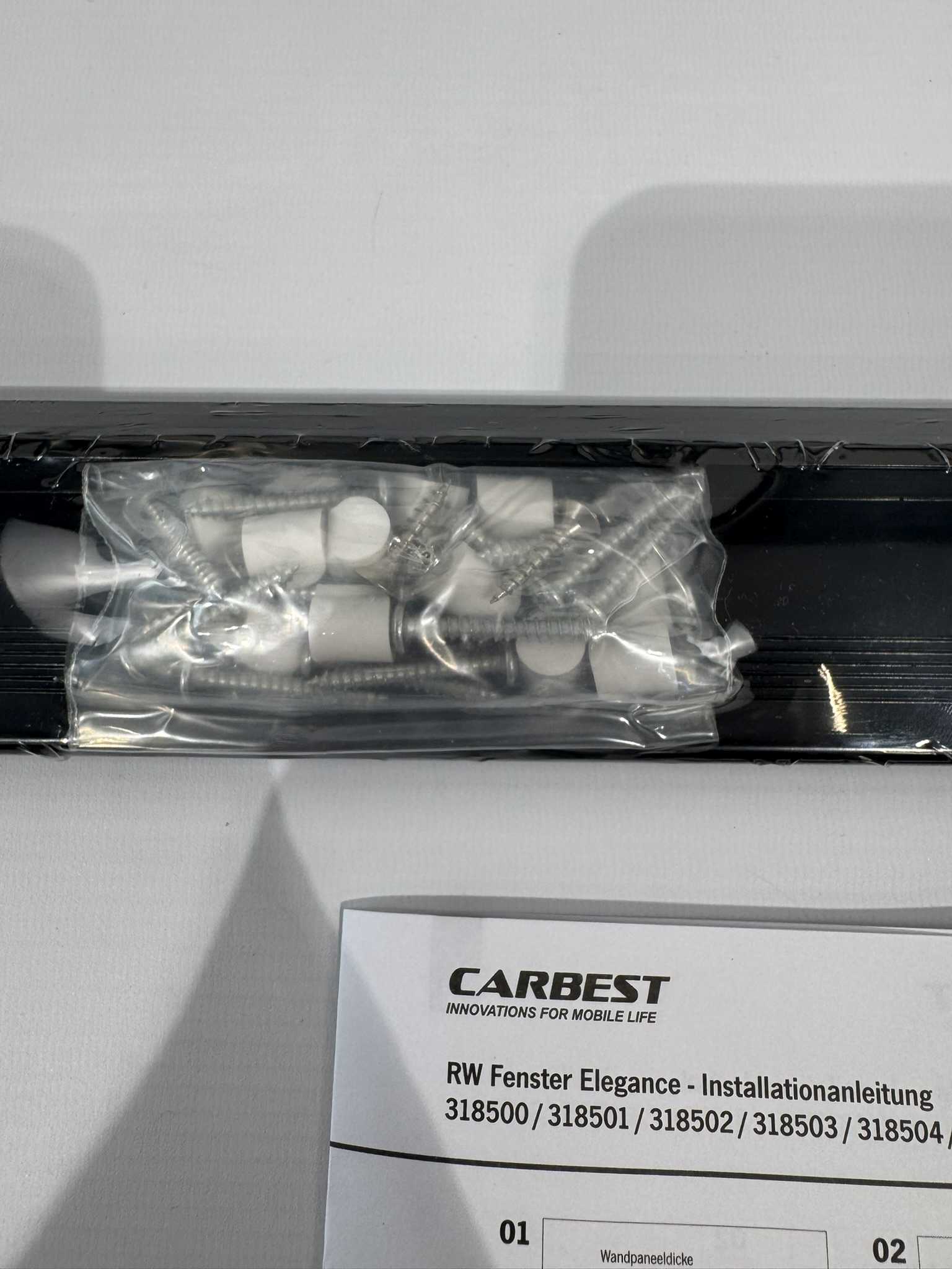 Carbest 318505 Ausstellfenster 1200x500mm schwarz – Bild 13