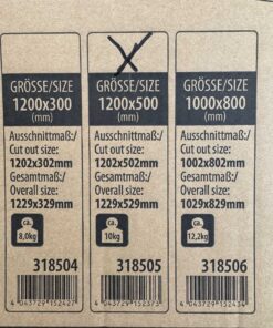 Carbest 318505 Ausstellfenster 1200x500mm schwarz – Bild 3
