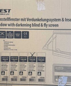 Carbest 318505 Ausstellfenster 1200x500mm schwarz – Bild 2