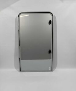 Serviceklappe / Stauraumklappe 690x1206mm Wohnwagen / Wohnmobil grau/silber