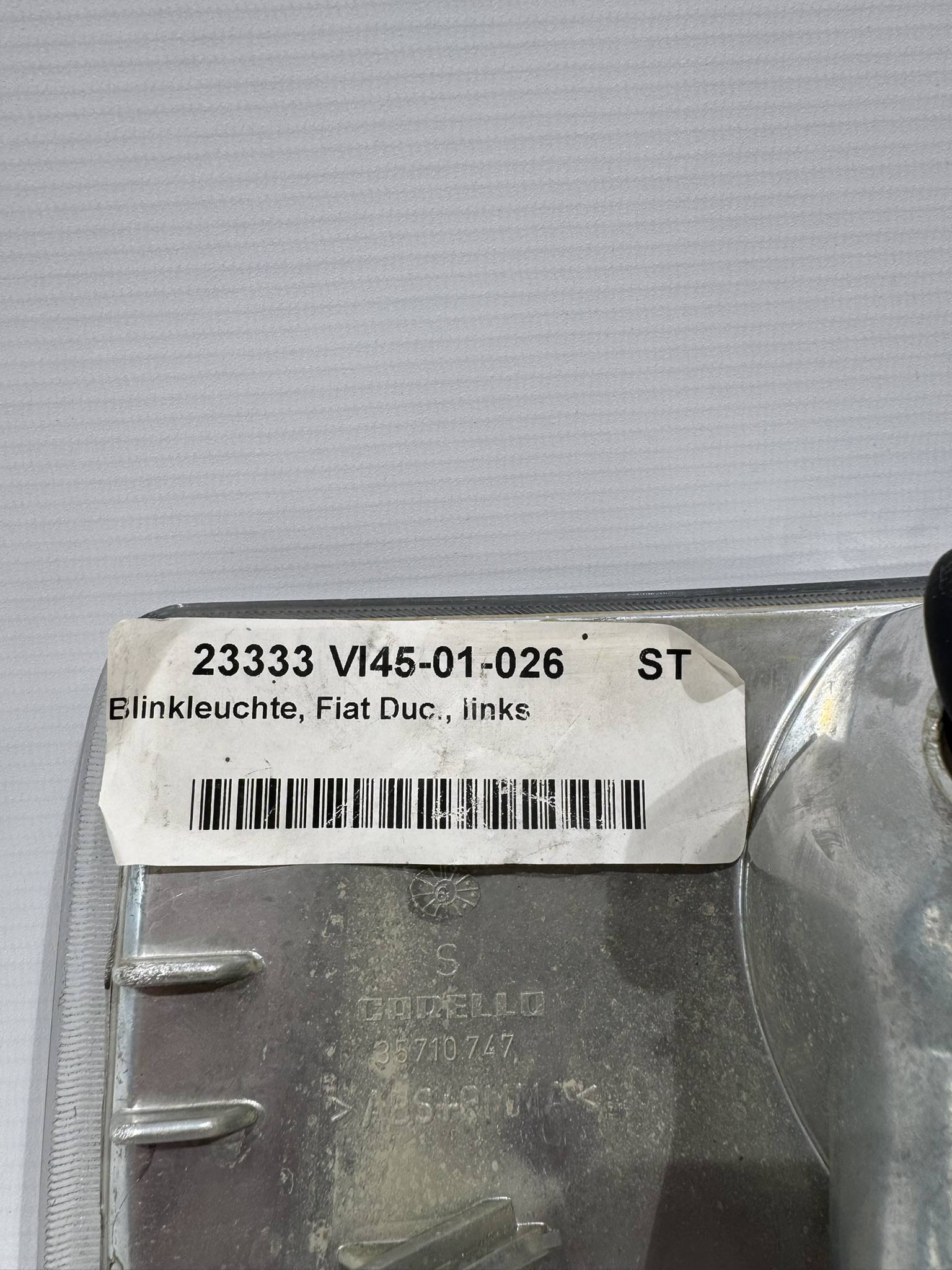 Blinkleuchte / Blinker Fiat Ducato links weiß – Bild 5