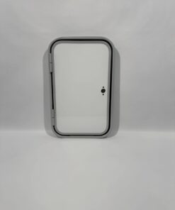 Serviceklappe / Stauraumklappe 440x700mm weiß/grau