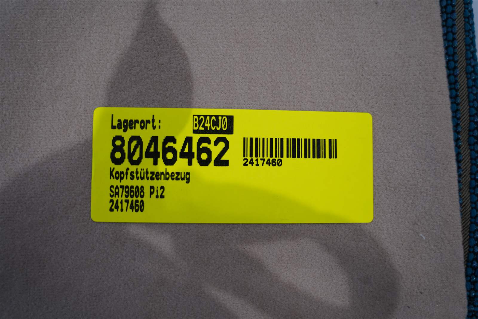Niesmann+Bischoff Kopfstützenbezug 940x280mm grün gestreift – Bild 6