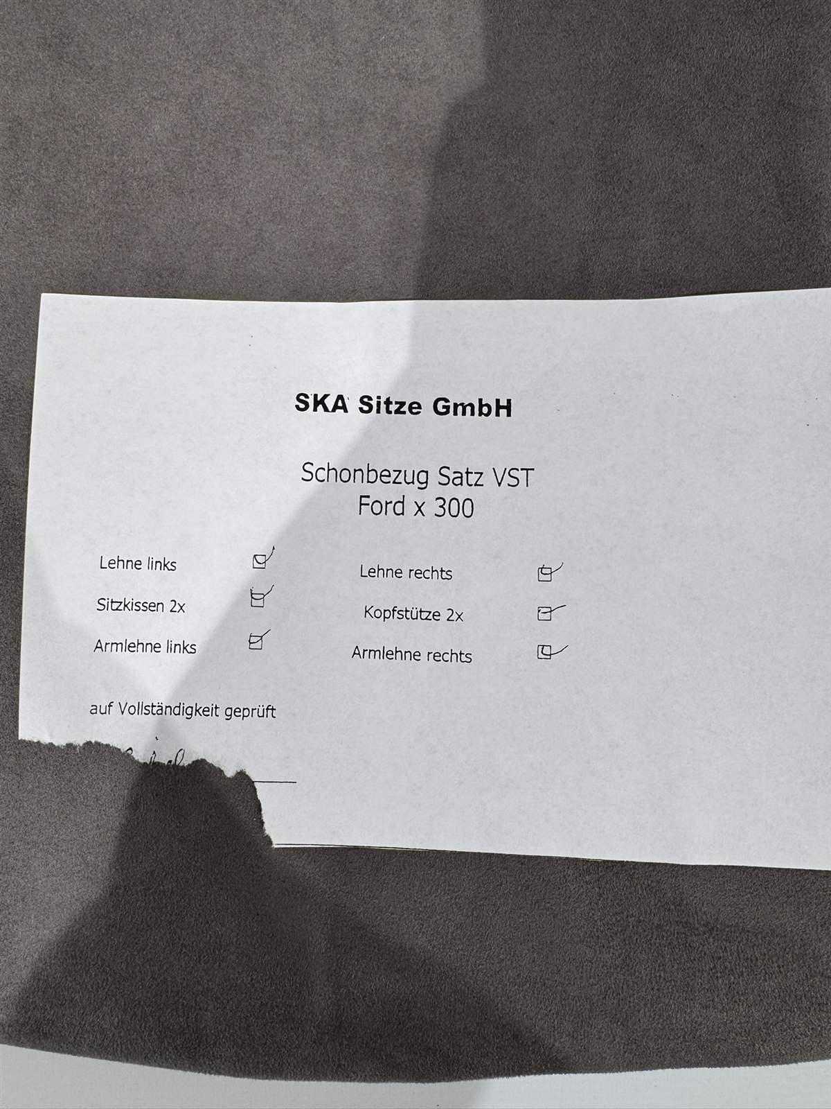 SKA Schonbezug Satz Hymer Ford x300 – Bild 8