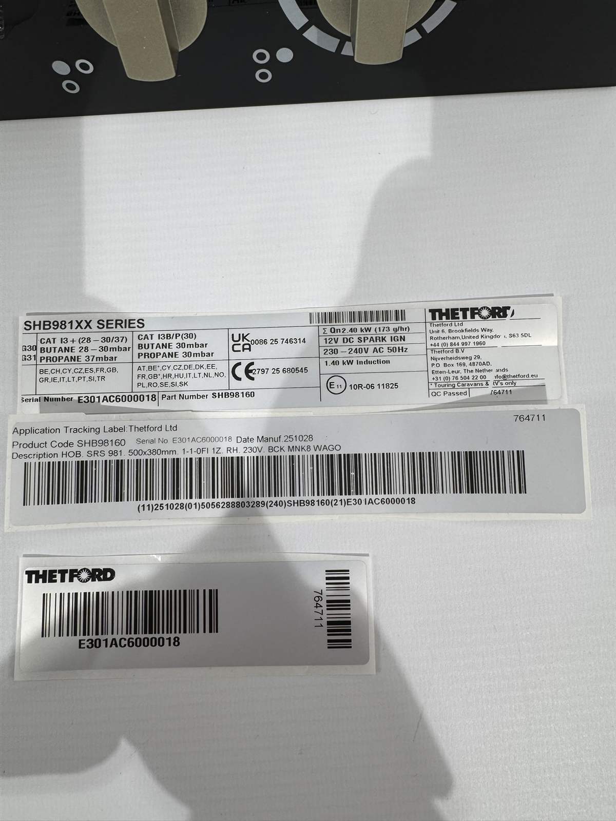 Thetford Topline 981 Hybrid-Kochfeld rechts – Bild 7