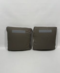Eura Mobil Echtleder Kissen graubraun 50x50cm 2er Set – Bild 6