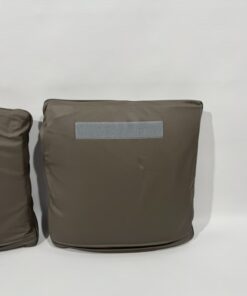 Eura Mobil Echtleder Kissen graubraun 50x50cm 2er Set – Bild 7