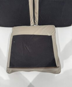 Eura Mobil Echtleder Kissen graubraun 45x45cm 3er Set – Bild 11