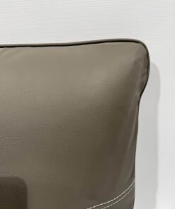 Eura Mobil Echtleder Kissen graubraun 45x45cm 3er Set – Bild 4