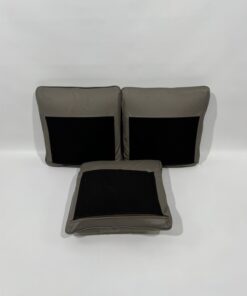 Eura Mobil Echtleder Kissen graubraun 45x45cm 3er Set – Bild 7