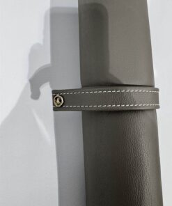 Eura Mobil Echtleder Nackenrollen + Kissen graubraun 45x22cm – Bild 9