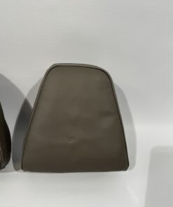 Eura Mobil Kopfstützen Hülle Echtleder graubraun 2er Set – Bild 4