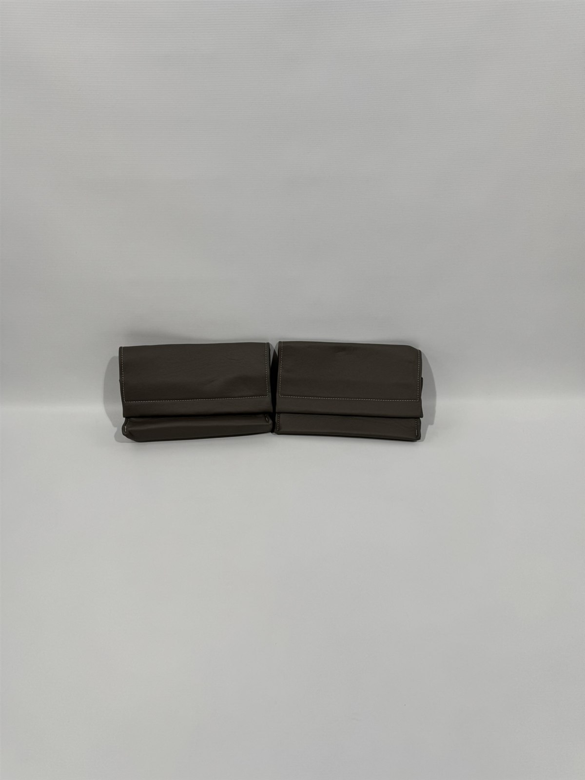 Eura Mobil Echtleder Tasche 33x22cm graubraun 2er Set
