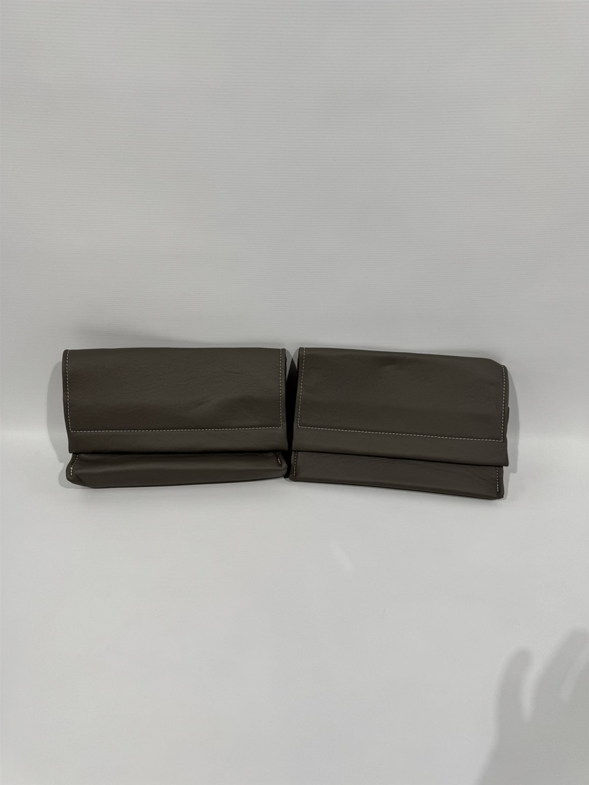 Eura Mobil Echtleder Tasche 33x22cm graubraun 2er Set – Bild 2