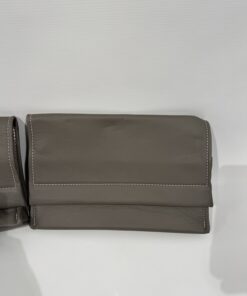 Eura Mobil Echtleder Tasche 33x22cm graubraun 2er Set – Bild 3