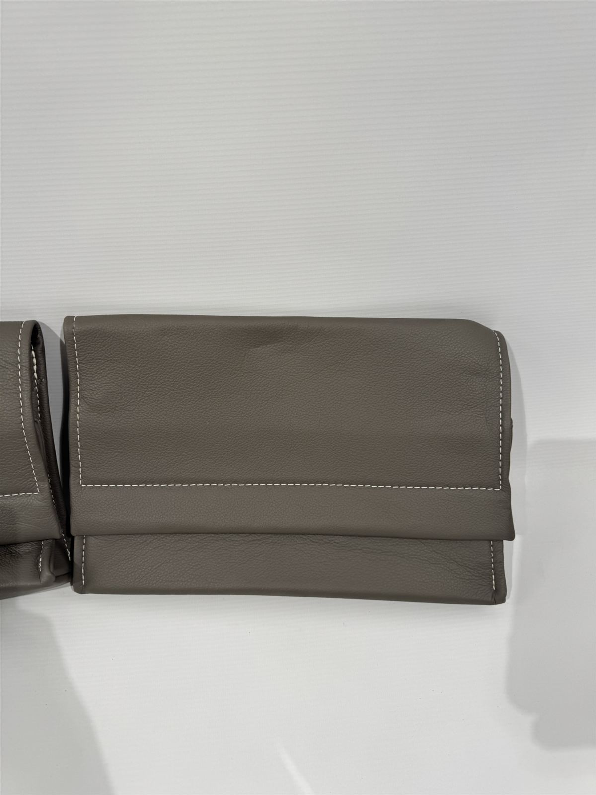 Eura Mobil Echtleder Tasche 33x22cm graubraun 2er Set – Bild 3