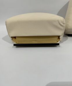 Eura Mobil Kopfstützen Hülle Echtleder beige 2er Set – Bild 5