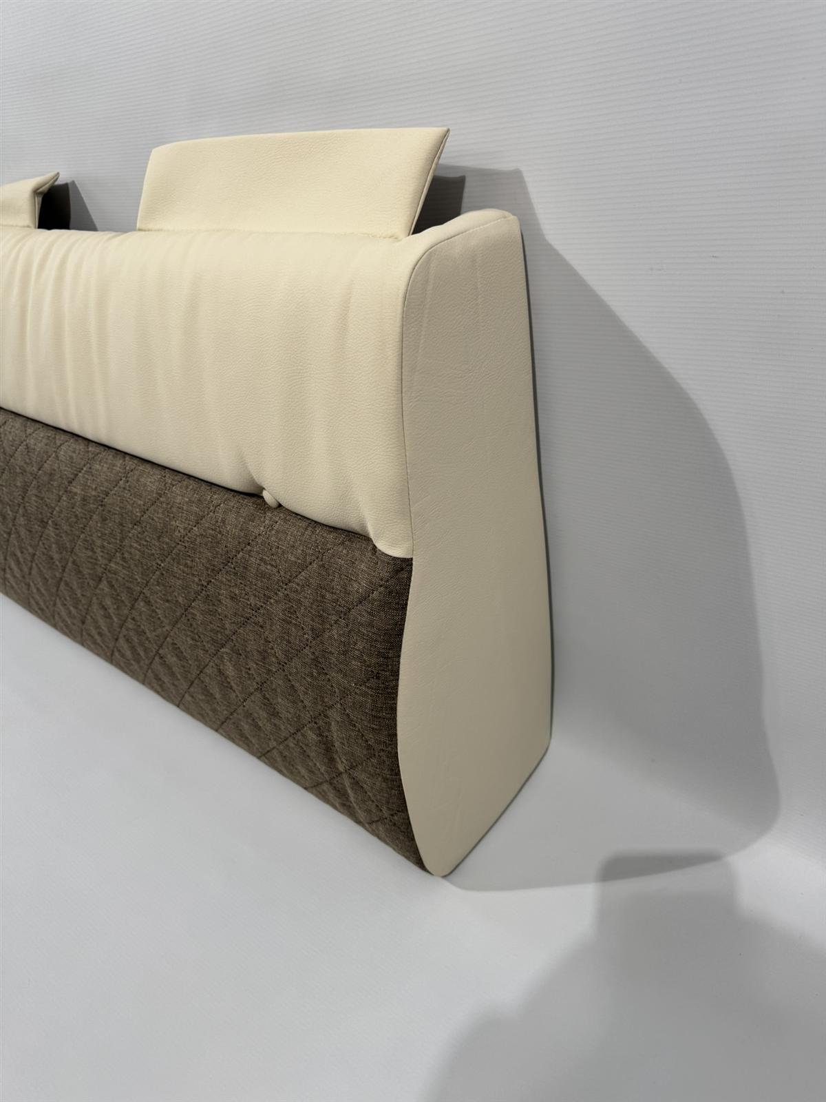 Eura Mobil Rückenpolster beige/braun 92x21,5x50cm – Bild 5
