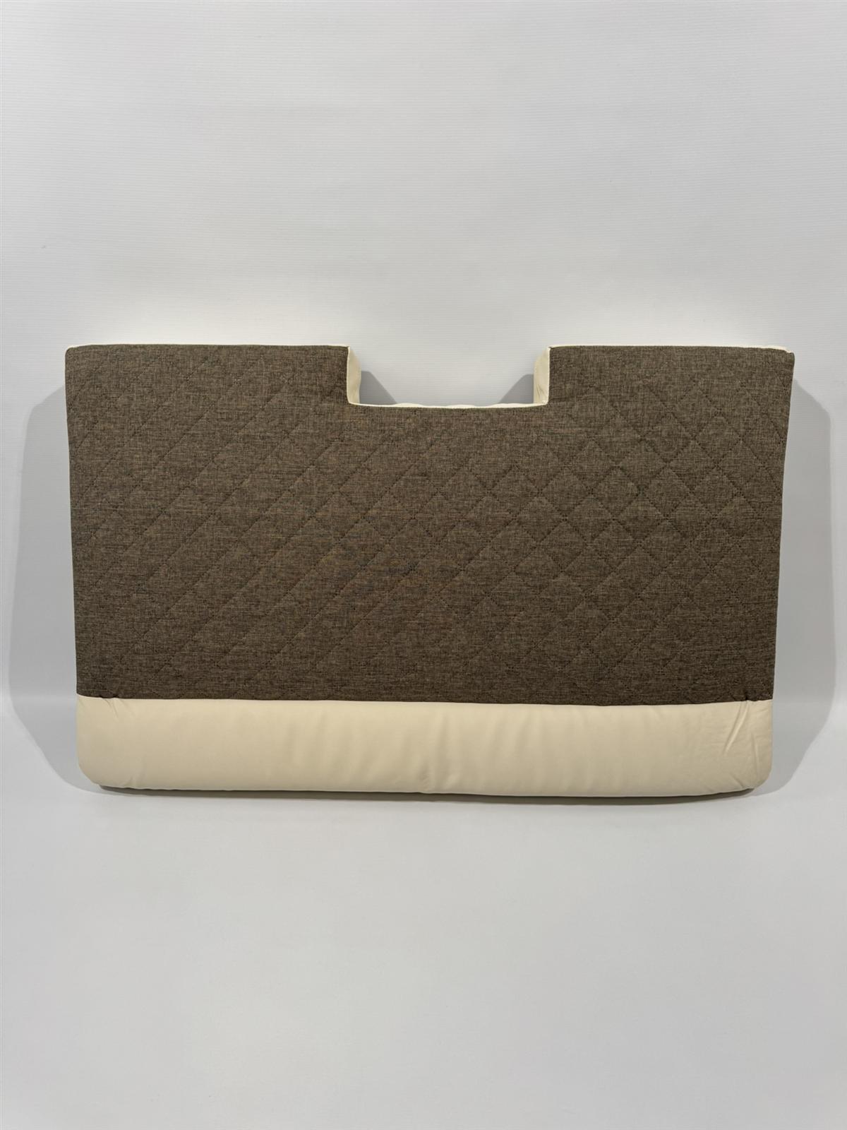 Eura Mobil Sitzpolster beige/braun 102x63x12cm – Bild 3